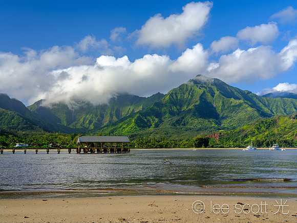 Hanalei, Hanalei, Hanalei (Waterfalls over the Pier)