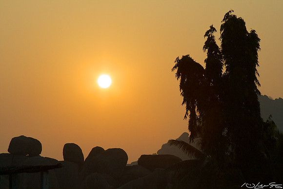 hampi sunrise