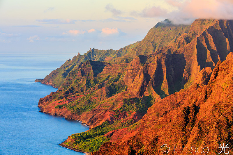 The Napali Coast at Sunset