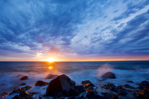 sunstar at ke'e beach
