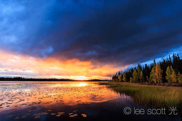 Sunset at Tetlin National Wildlife Refuge