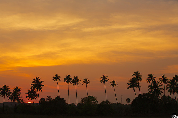 sunset slowly
