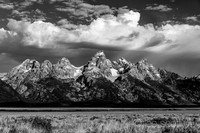The Tetons in Black and White