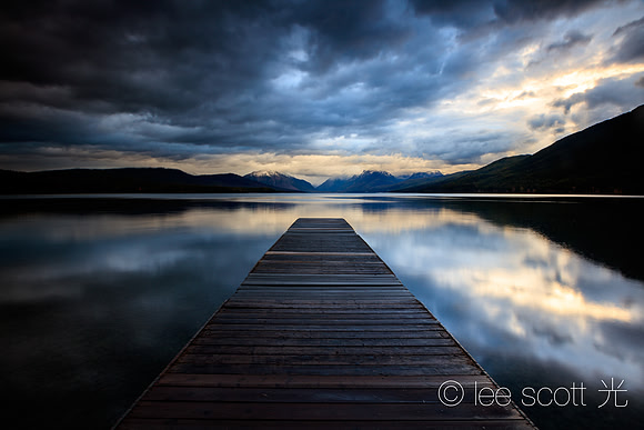 Light Falls on Lake McDonald