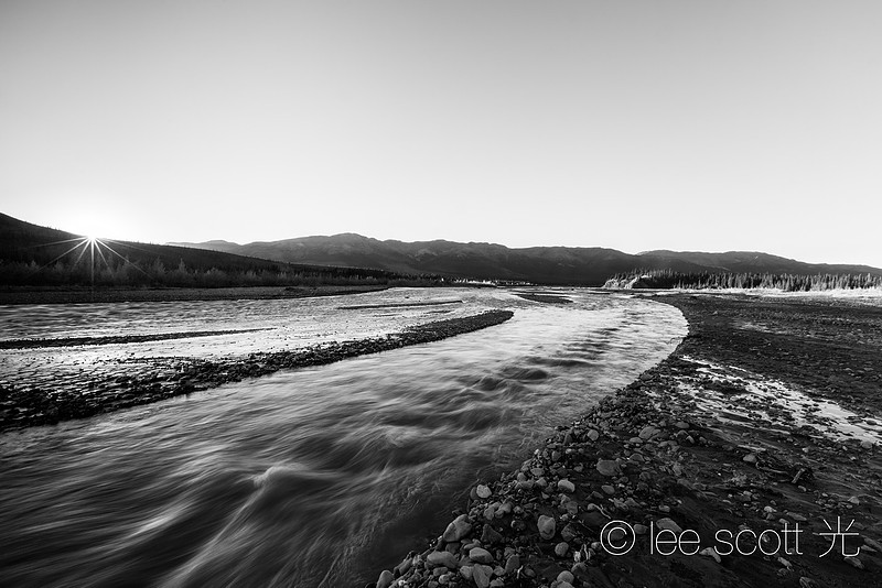 Sunset, Teklanika River