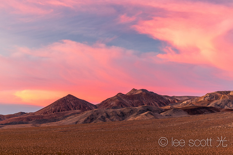 Pyramids beneath a Pink Sky