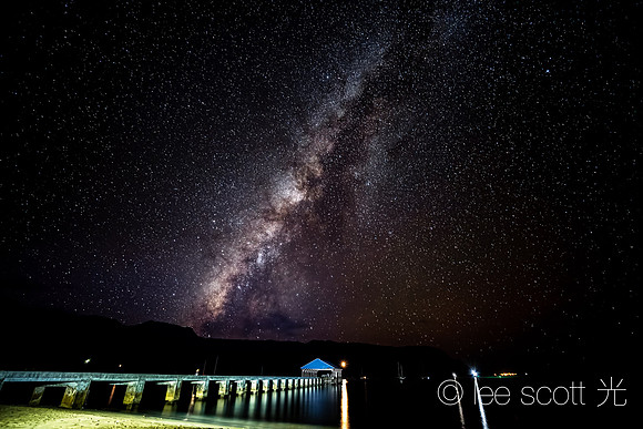 Hanalei Bay night sky