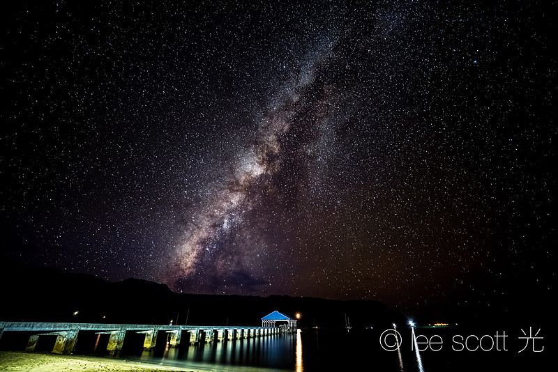 Hanalei Bay night sky