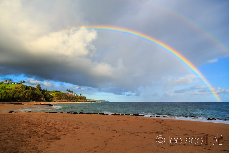 double rainbow on a moonday morning