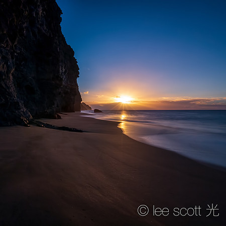 Calm (Sunset on the Kalalau)