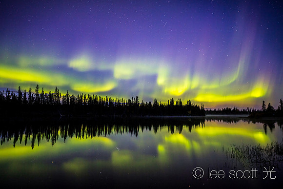 Northern Lights Dance at Moon Lake