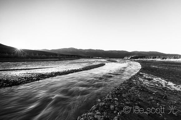 Teklanika River Sunset