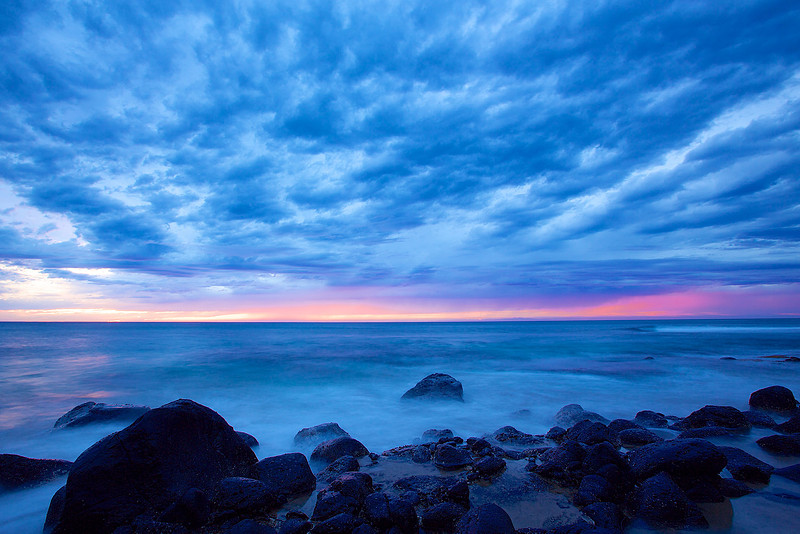 clouds above ke'e beach
